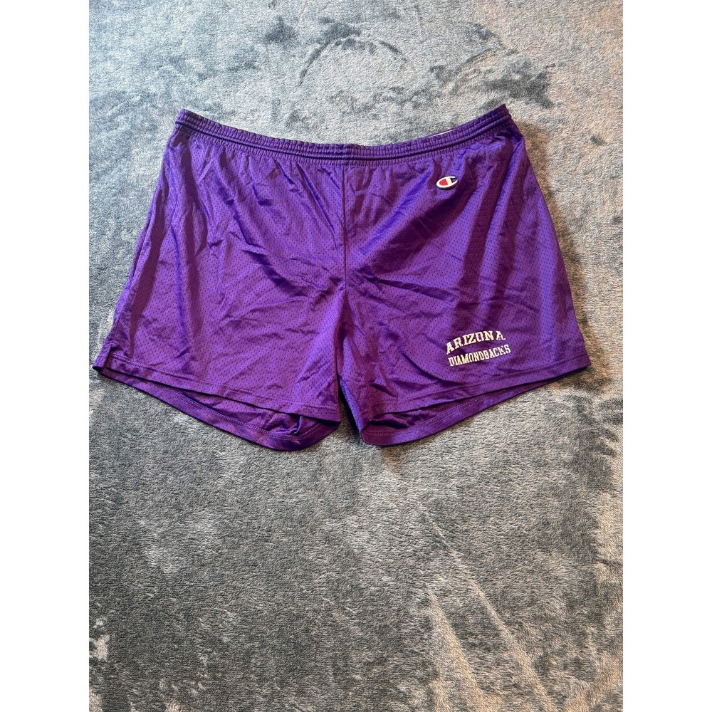 Champion MLB Arizona Diamondbacks Mesh Shorts Mens XL Purple Baseball Gym